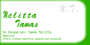 melitta tamas business card